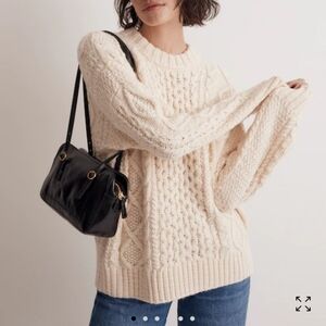 Cable-Knit Oversized Sweater